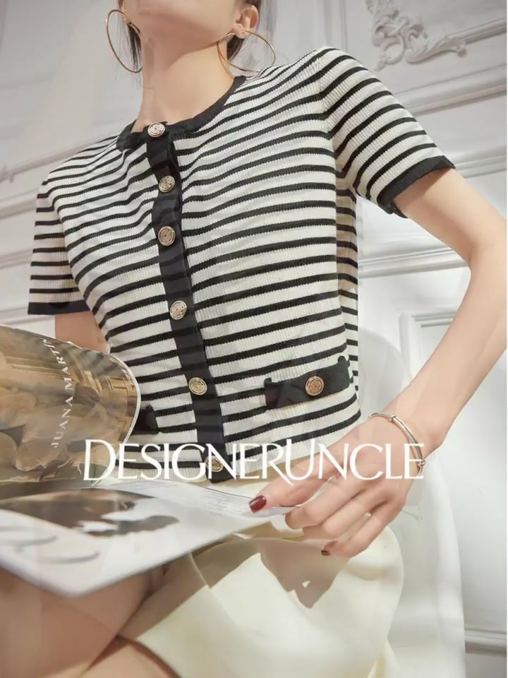 设计师大叔的针织魔法：这件条纹开衫让我在通勤路上气场全开