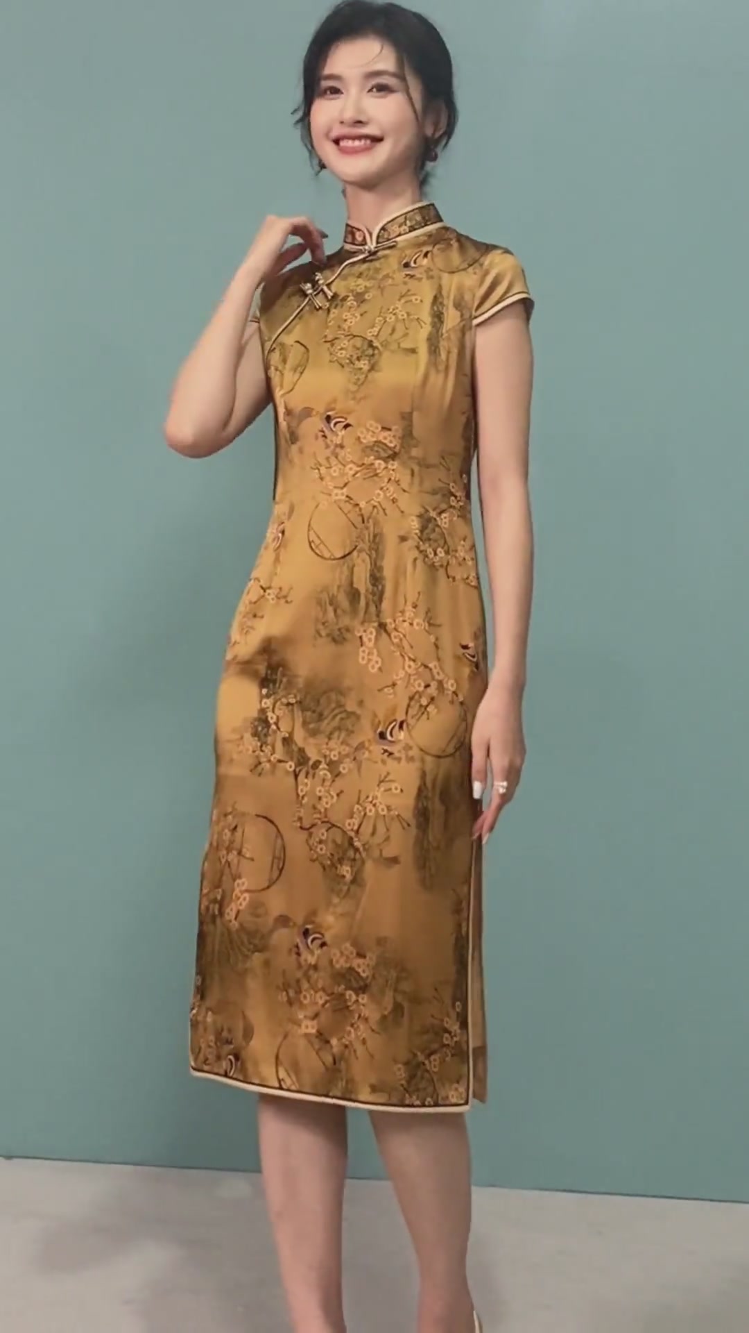 国风桑蚕丝旗袍，高级感拉满！这个夏天必须拥有！