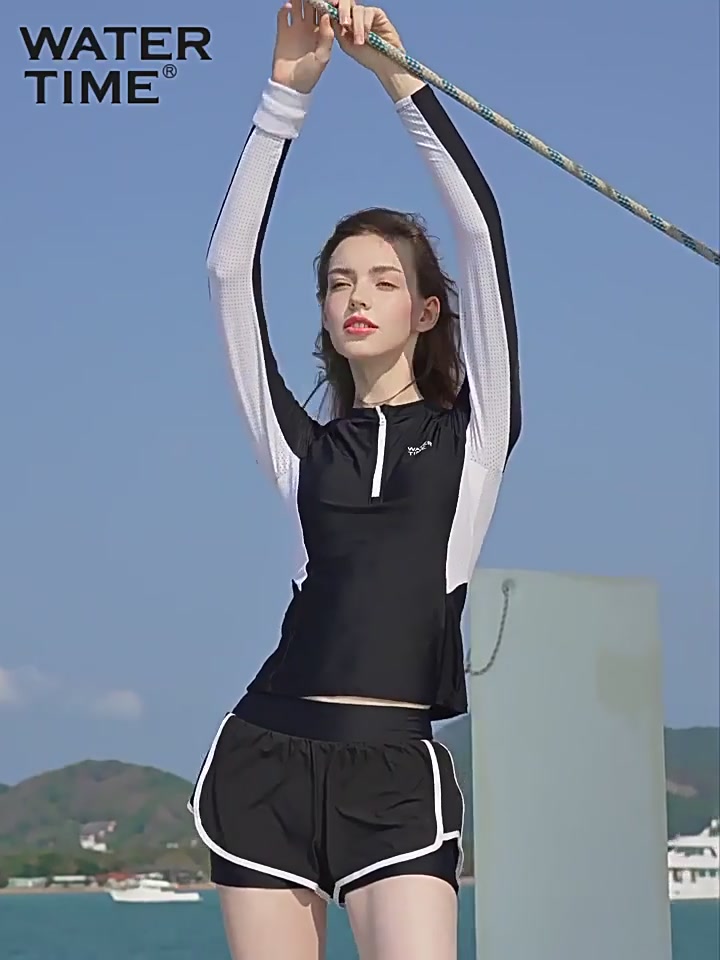 冲动入手WaterTime防晒泳衣，保守分体设计真的能兼顾颜值与实用吗？