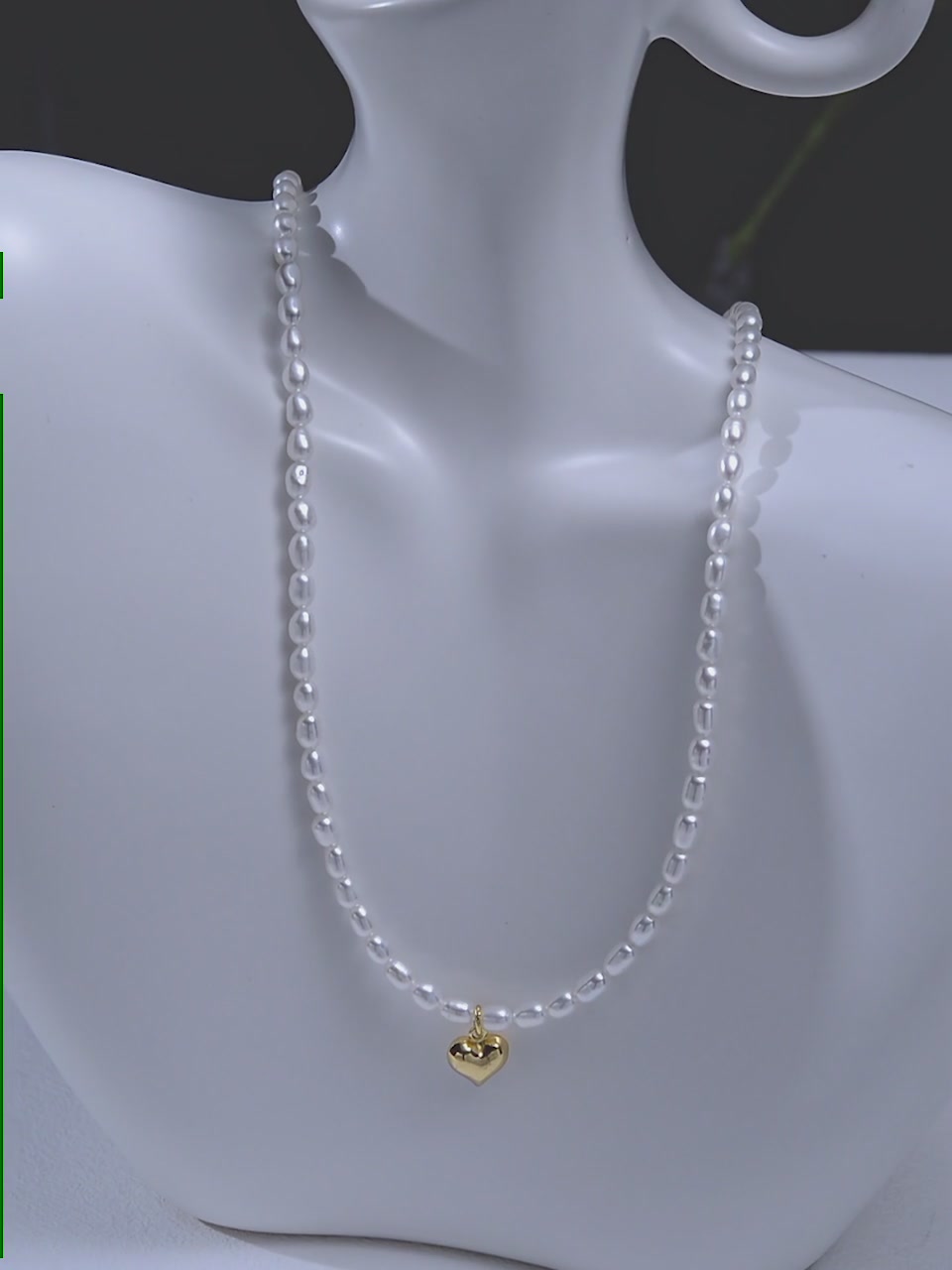 佰色传情BRI.R S925银淡水珍珠爱心吊坠项链：送女友的“小心机”，还是直男审美？
