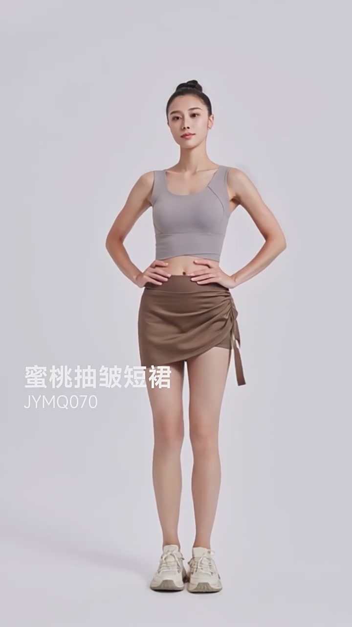 姐妹们！这条运动短裙真的绝了，跑步瑜伽都不怕走光！